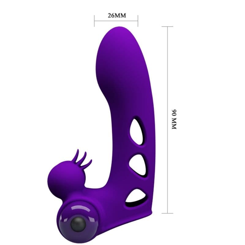 PRETTY LOVE - ORLANDO PURPLE VIBRATOR FINGER COVER thumb 5