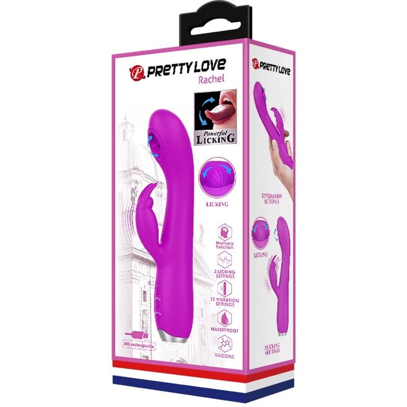 PRETTY LOVE - RACHEL RECHARGEABLE VIBRATOR WITH PURPLE SUCTION CUP thumb 10