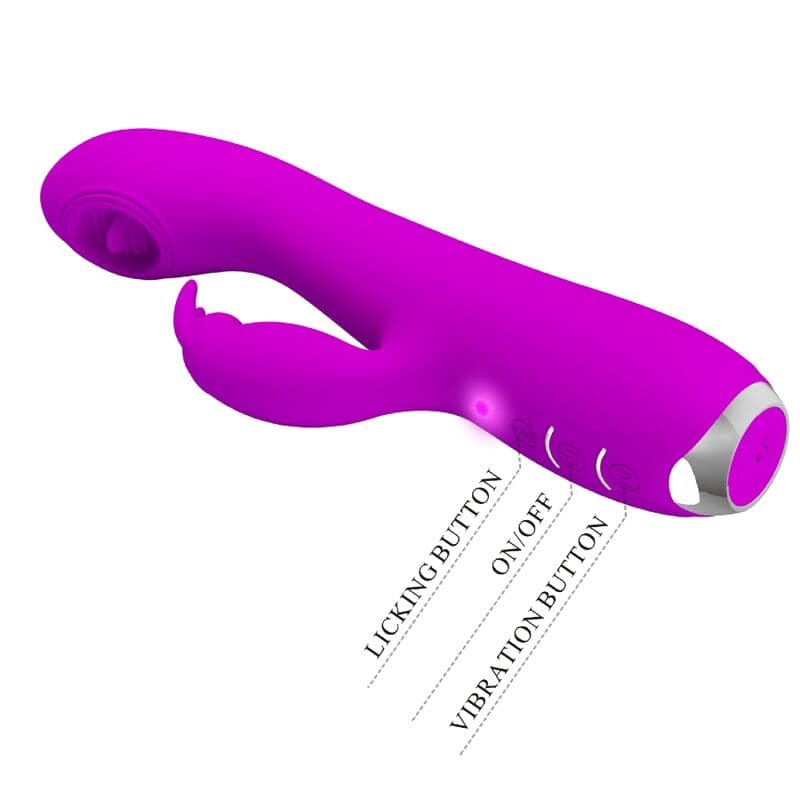 PRETTY LOVE - RACHEL RECHARGEABLE VIBRATOR WITH PURPLE SUCTION CUP thumb 6