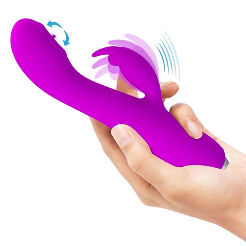PRETTY LOVE - RACHEL RECHARGEABLE VIBRATOR WITH PURPLE SUCTION CUP thumb 9