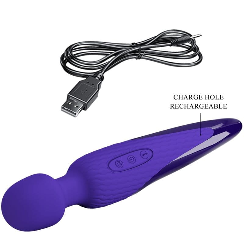 PRETTY LOVE - ANTONY YOUTH WAND VIBRATOR VIOLET HEAT EFFECT thumb 5
