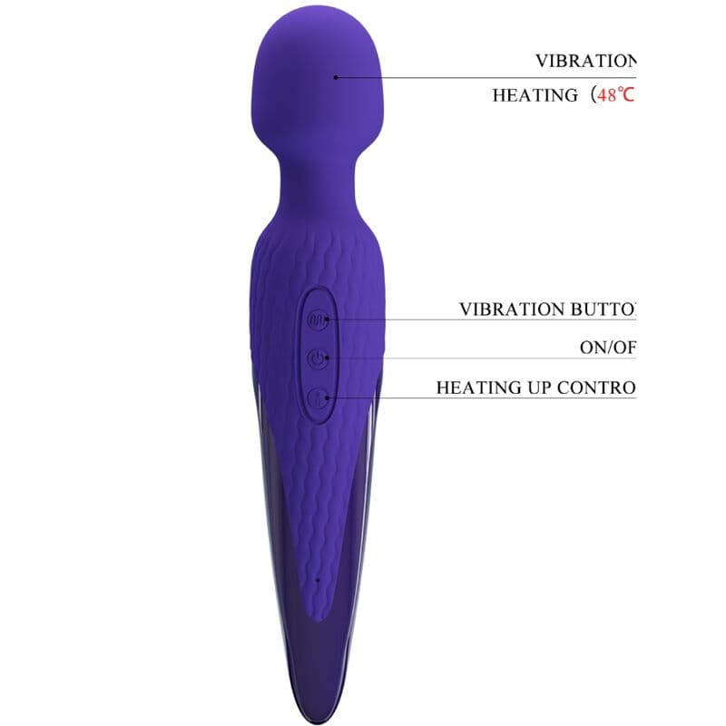 PRETTY LOVE - ANTONY YOUTH WAND VIBRATOR VIOLET HEAT EFFECT thumb 6