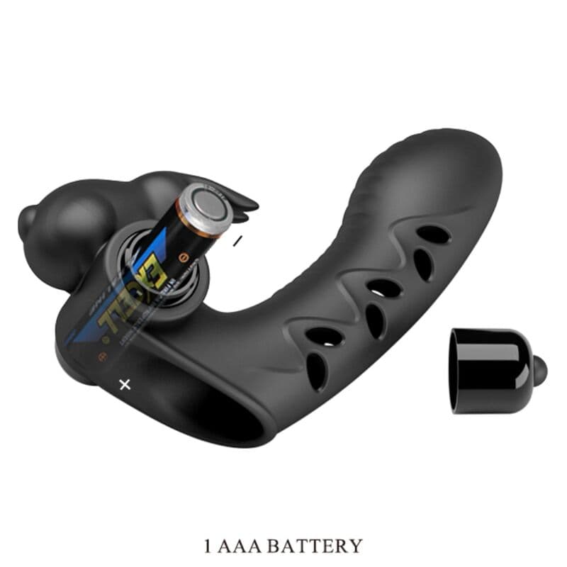 PRETTY LOVE - VANCE BLACK RABBIT VIBRATOR FINGER COVER thumb 4