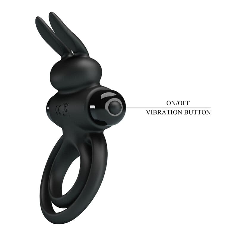 PRETTY LOVE - VIBRATOR III RABBIT RING FOR BLACK PENIS thumb 7