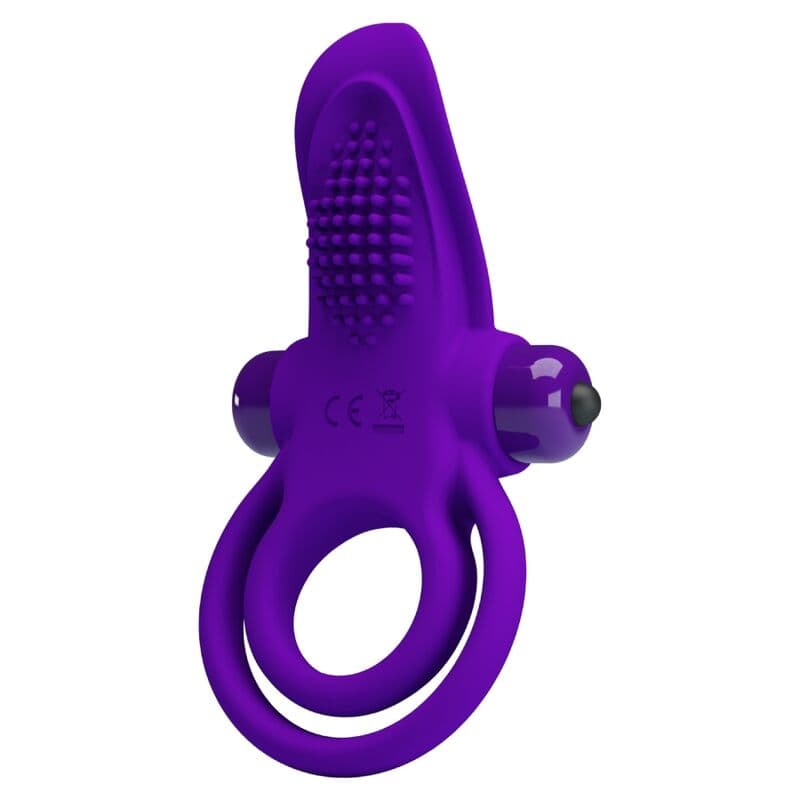 PRETTY LOVE - PURPLE VIBRATING PENIS RING thumb 4