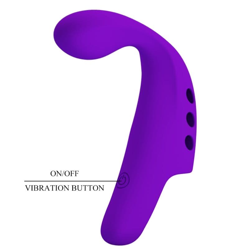 PRETTY LOVE - GORGON PURPLE RECHARGEABLE FINGER VIBRATOR thumb 8