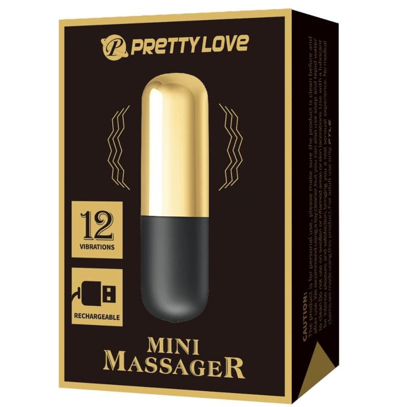 PRETTY LOVE - GOLDEN RECHARGEABLE BULLET VIBRATOR thumb 7