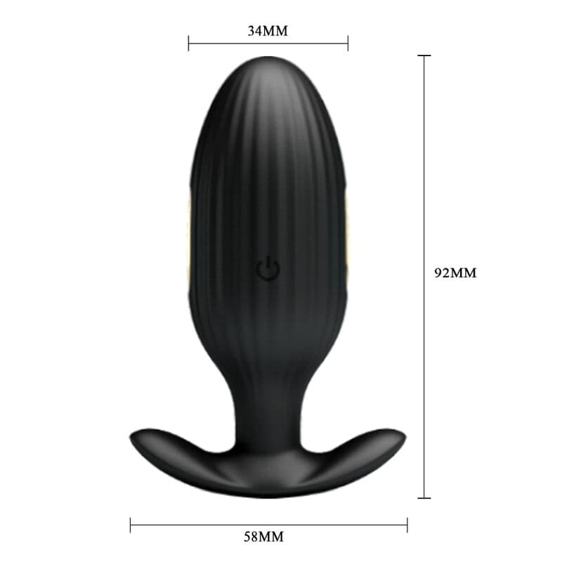 PRETTY LOVE - JEFFERSON APP CONTROLLED ANAL PLUG BLACK thumb 4
