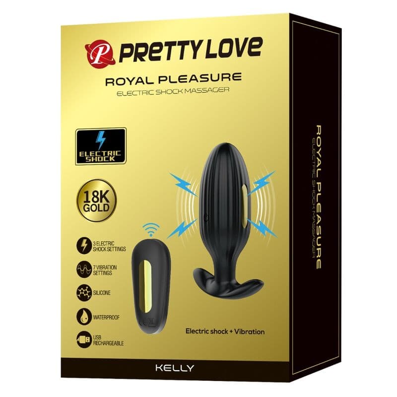 PRETTY LOVE - KELLY PLUG ANAL RECHARGEABLE VIBRATOR BLACK thumb 11