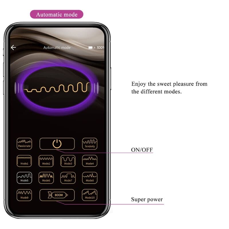 PRETTY LOVE - NYMPH VIBRATING EGG APP CONTROLLED PURPLE thumb 14