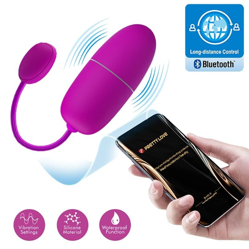 PRETTY LOVE - NYMPH VIBRATING EGG APP CONTROLLED PURPLE thumb 8