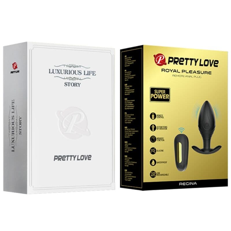 PRETTY LOVE - REGINA ANAL PLUG RECHARGEABLE VIBRATOR BLACK thumb 11