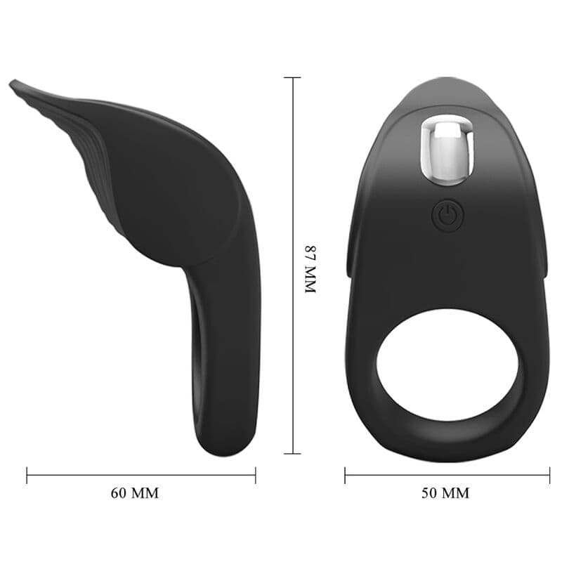 PRETTY LOVE - SUSANNA VIBRATING PENIS RING BLACK thumb 5