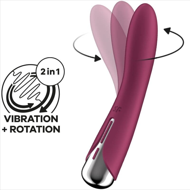 SATISFYER - SPINNING VIBE 1 G-SPOT ROTATOR VIBRATOR RED thumb 6