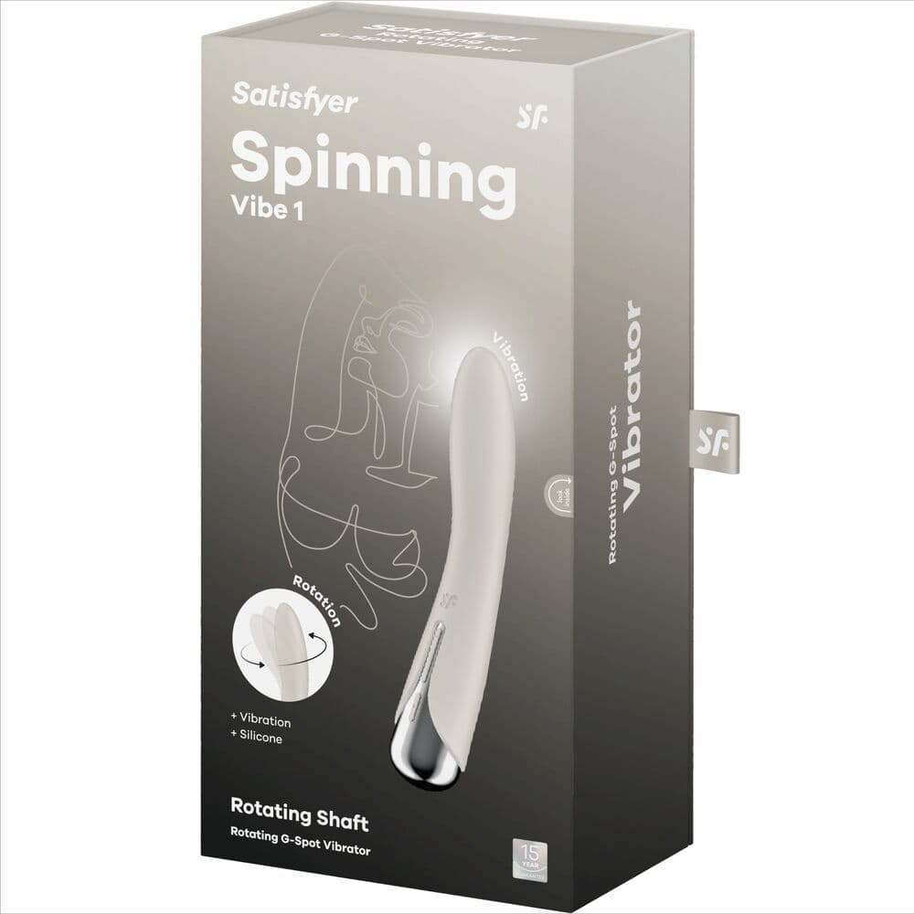 SATISFYER - SPINNING VIBE 1 G-SPOT BEIGE ROTATOR VIBRATOR thumb 7