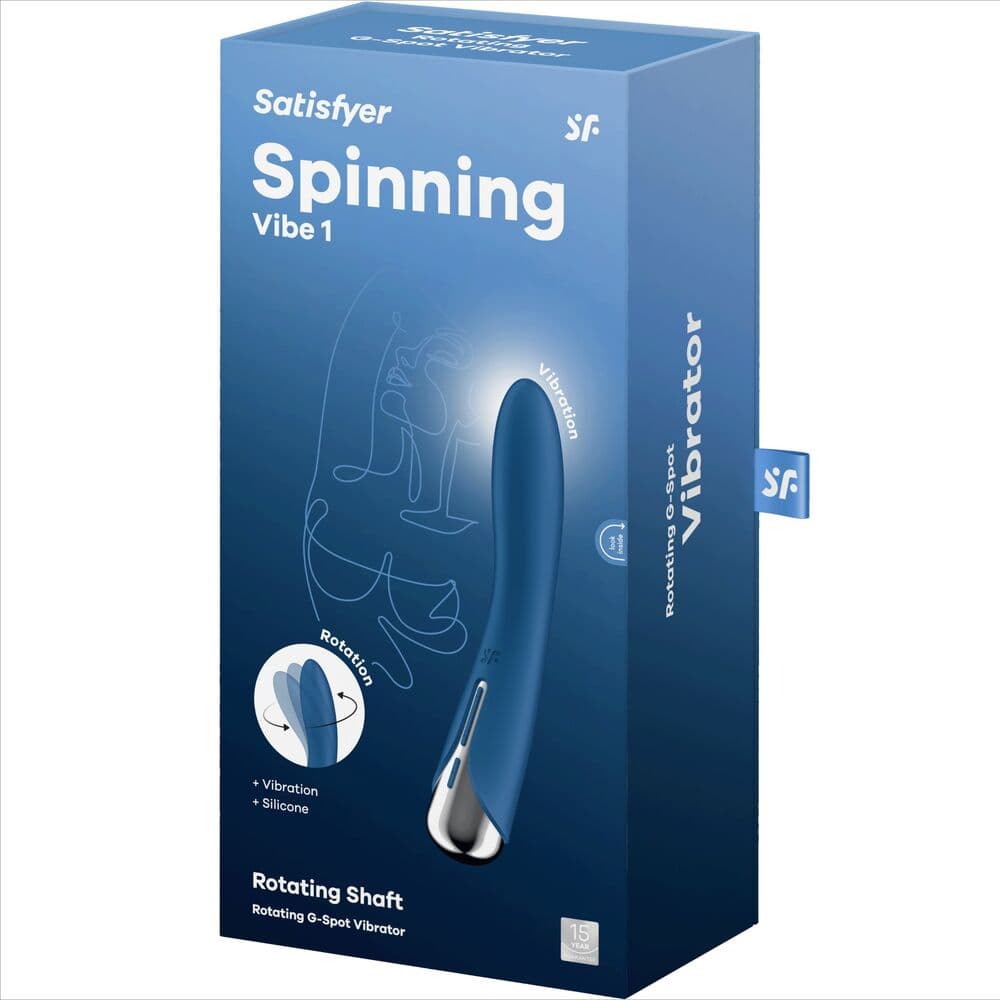 SATISFYER - SPINNING VIBE 1 G-SPOT BLUE ROTATOR VIBRATOR thumb 7