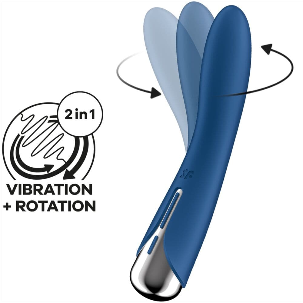 SATISFYER - SPINNING VIBE 1 G-SPOT BLUE ROTATOR VIBRATOR thumb 6