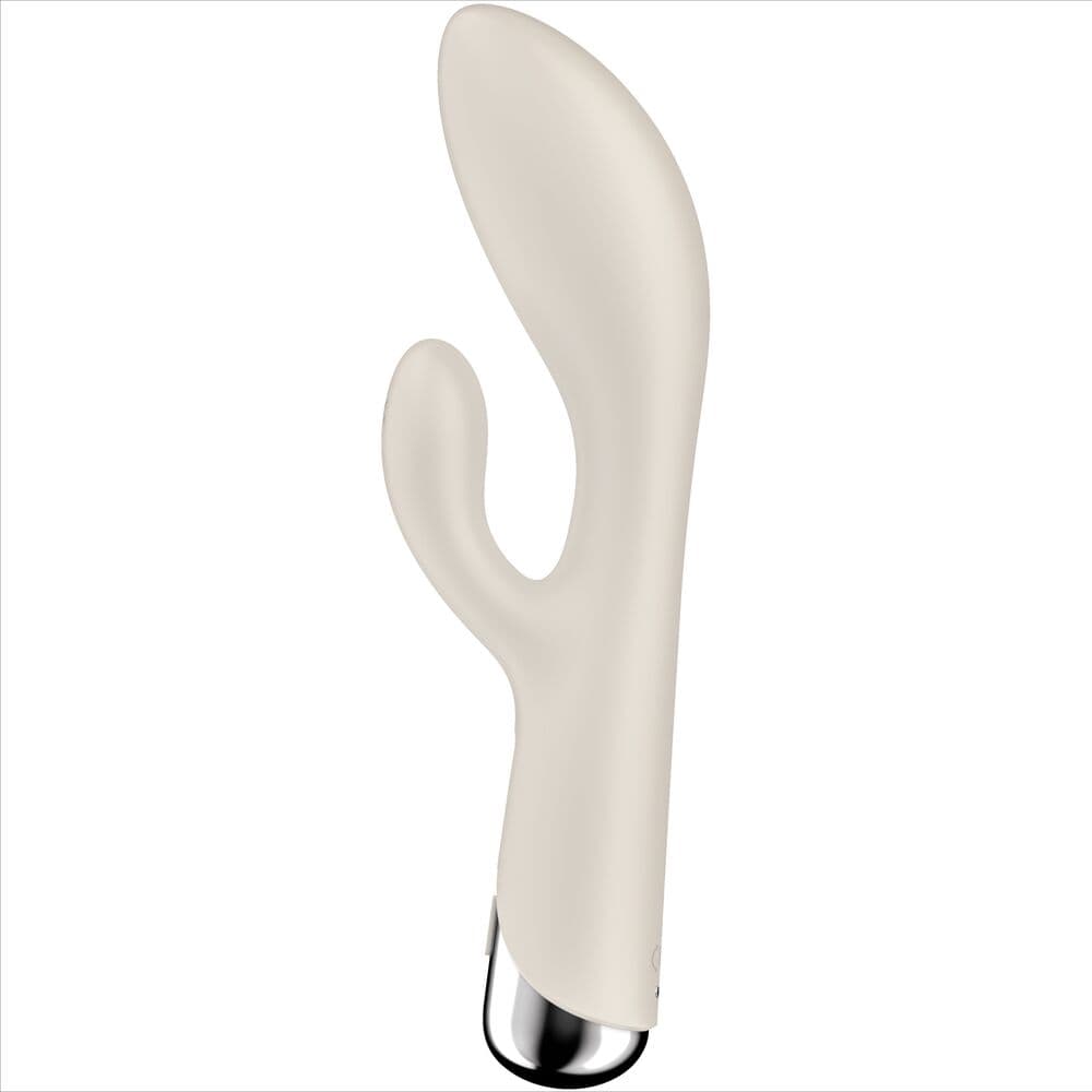 SATISFYER - SPINNING RABBIT 1 CLITORIS AND G-SPOT STIMULATION BEIGE thumb 4