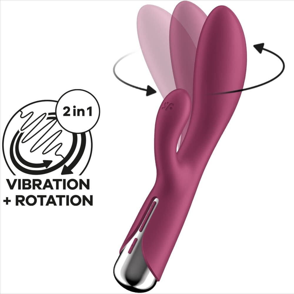 SATISFYER - SPINNING RABBIT 1 CLITORIS AND RED G-SPOT STIMULATION thumb 6