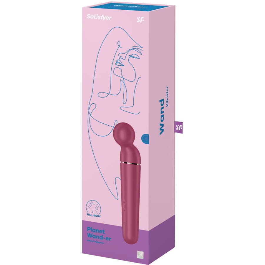 SATISFYER - PLANET WAND-ER VIBRATOR MASSAGER BERRY thumb 6