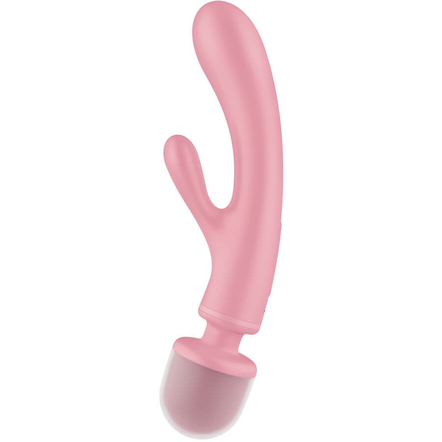 SATISFYER - TRIPLE LOVER RABBIT VIBRATOR MASSAGER PINK thumb 3
