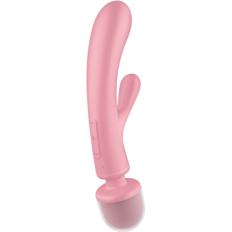 SATISFYER - TRIPLE LOVER RABBIT VIBRATOR MASSAGER PINK thumb 2