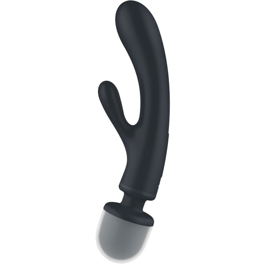 SATISFYER - TRIPLE LOVER RABBIT VIBRATOR MASSAGER GREY thumb 3