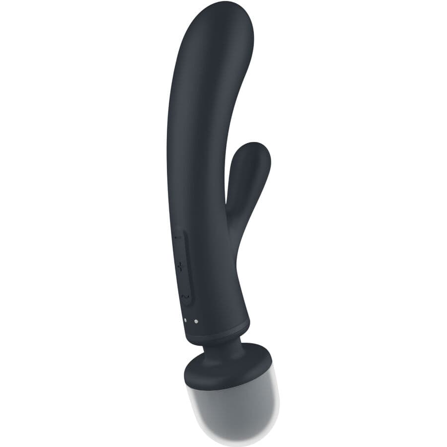 SATISFYER - TRIPLE LOVER RABBIT VIBRATOR MASSAGER GREY thumb 2