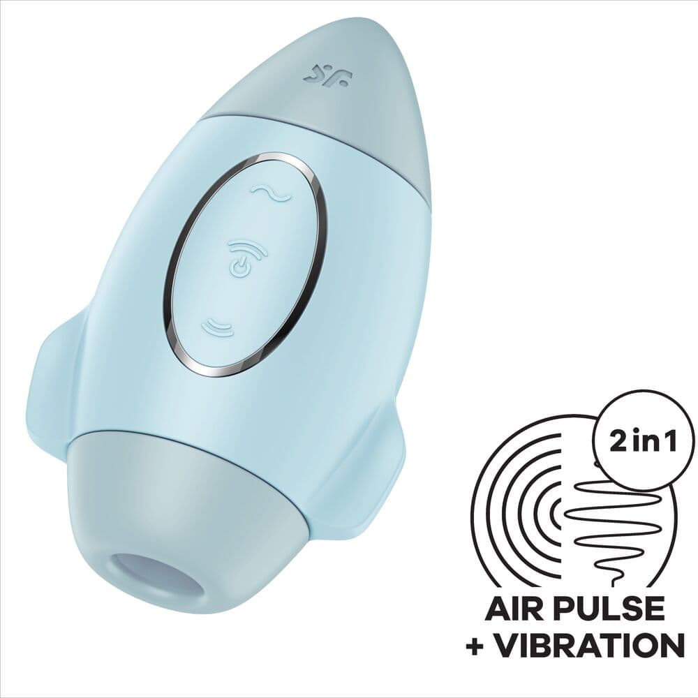 SATISFYER - MISSION CONTROL BLUE SMALL DOUBLE IMPULSE VIBRATOR thumb 5