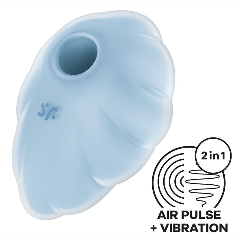 SATISFYER - CLOUD DANCER BLUE AIR PULSE VIBRATOR thumb 1