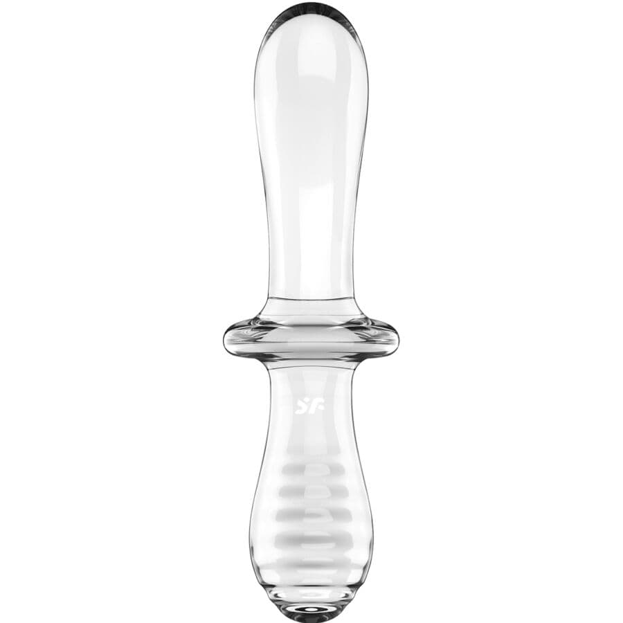 SATISFYER - DOUBLE CRYSTAL DILDO TRANSPARENT thumb 4