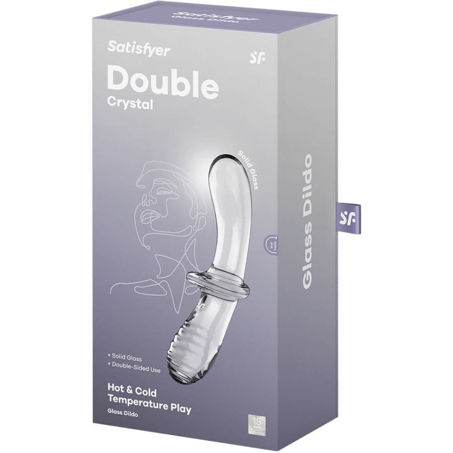 SATISFYER - DOUBLE CRYSTAL DILDO TRANSPARENT thumb 5