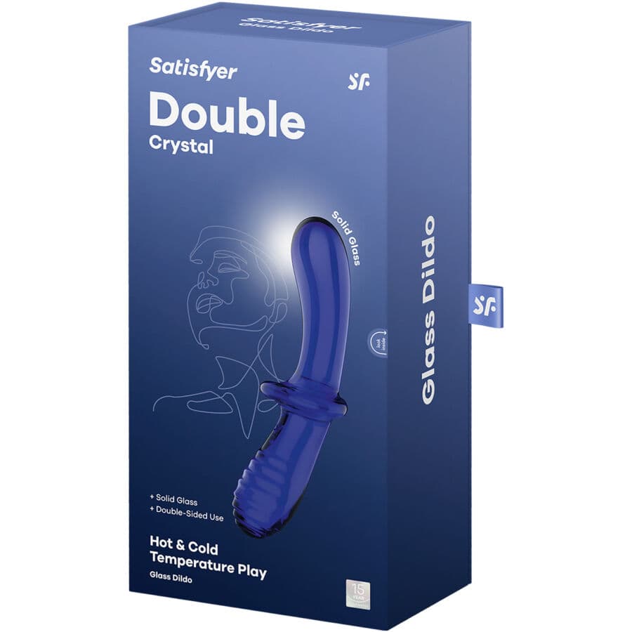 SATISFYER - DOUBLE CRYSTAL DILDO BLUE thumb 5