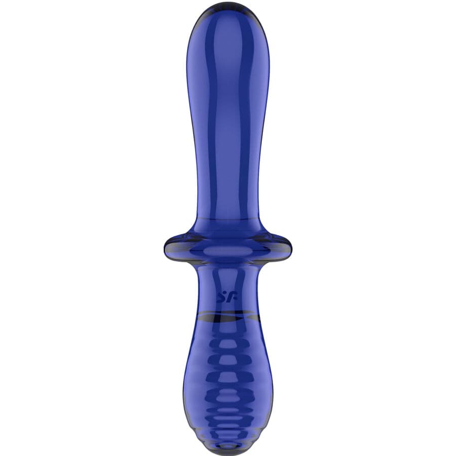 SATISFYER - DOUBLE CRYSTAL DILDO BLUE thumb 4
