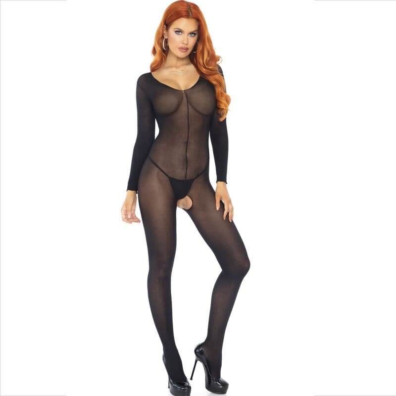 LEG AVENUE - BODYSTOCKING LONG SLEEVE BLACK thumb 2