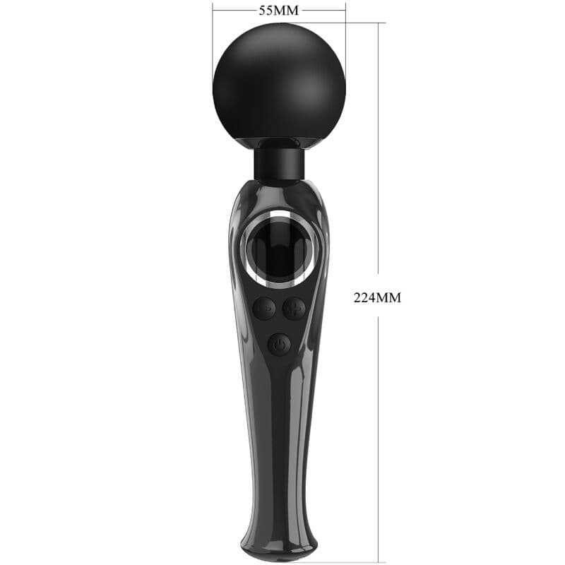PRETTY LOVE - SKYLER VIBRATOR WAND BLACK thumb 5