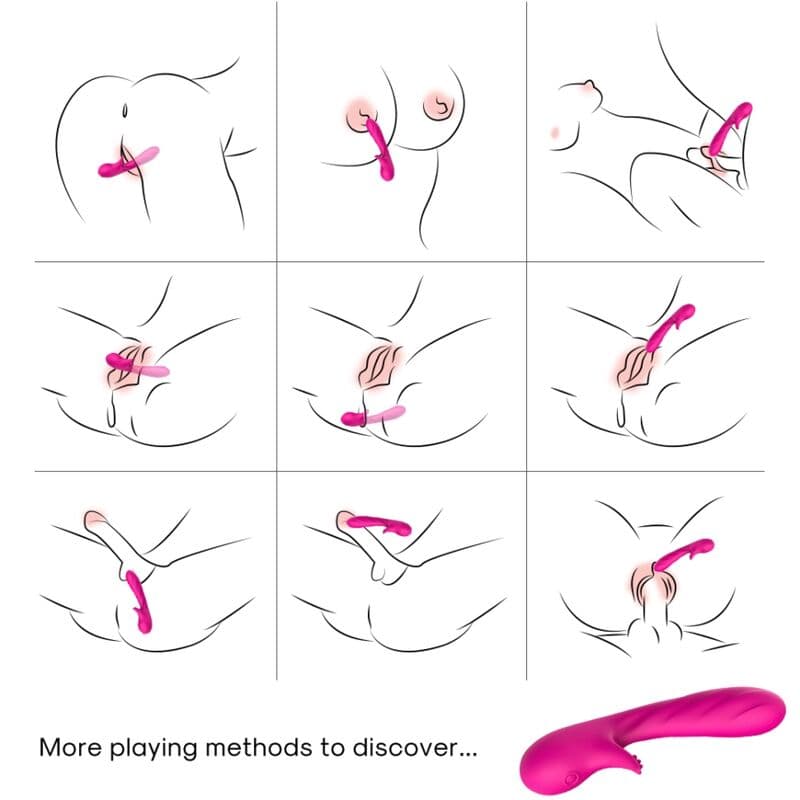 ARMONY - ROMANCE VIBRATOR WITH STIMULATOR FUCHSIA thumb 2