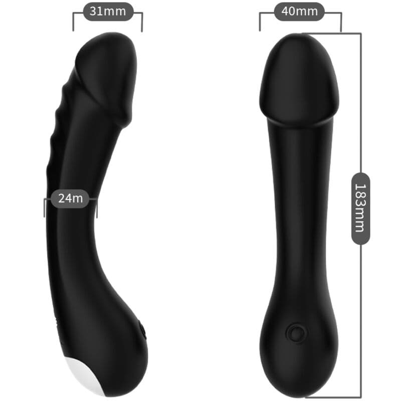 ARMONY - DILDO VIBRATOR G-SPOT SILICONE BLACK thumb 3