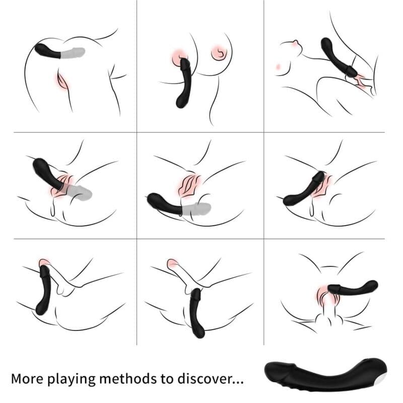 ARMONY - DILDO VIBRATOR G-SPOT SILICONE BLACK thumb 2
