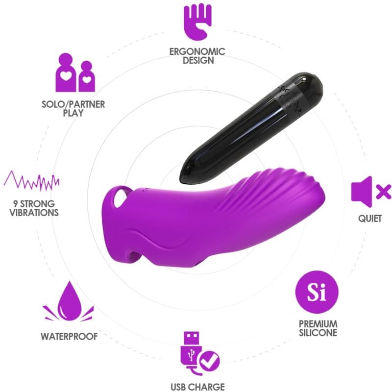 ARMONY - AURORA VIBRATOR FINGER PURPLE thumb 3
