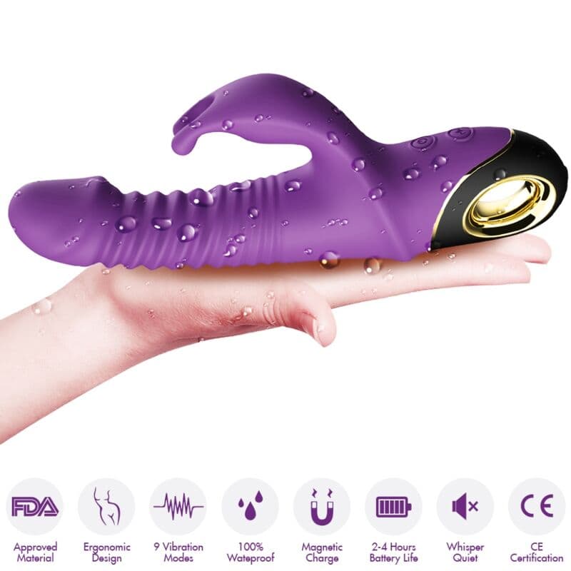 ARMONY - ZING DILDO VIBRATOR RABBIT PURPLE thumb 4