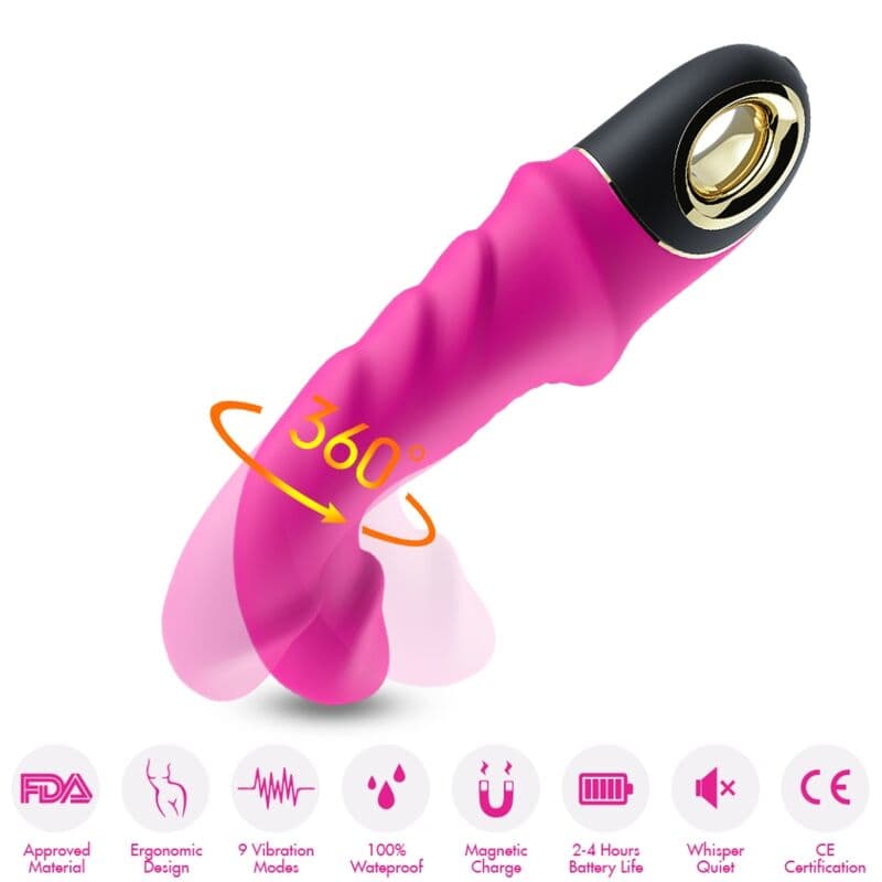 ARMONY - JOYBLADE DILDO VIBRATOR ROTATOR FUCHSIA thumb 3