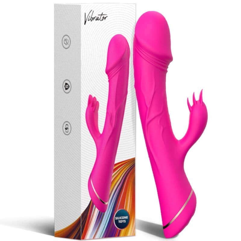 ARMONY - DILDO VIBRATOR RABBIT SILICONE FUCHSIA thumb 6