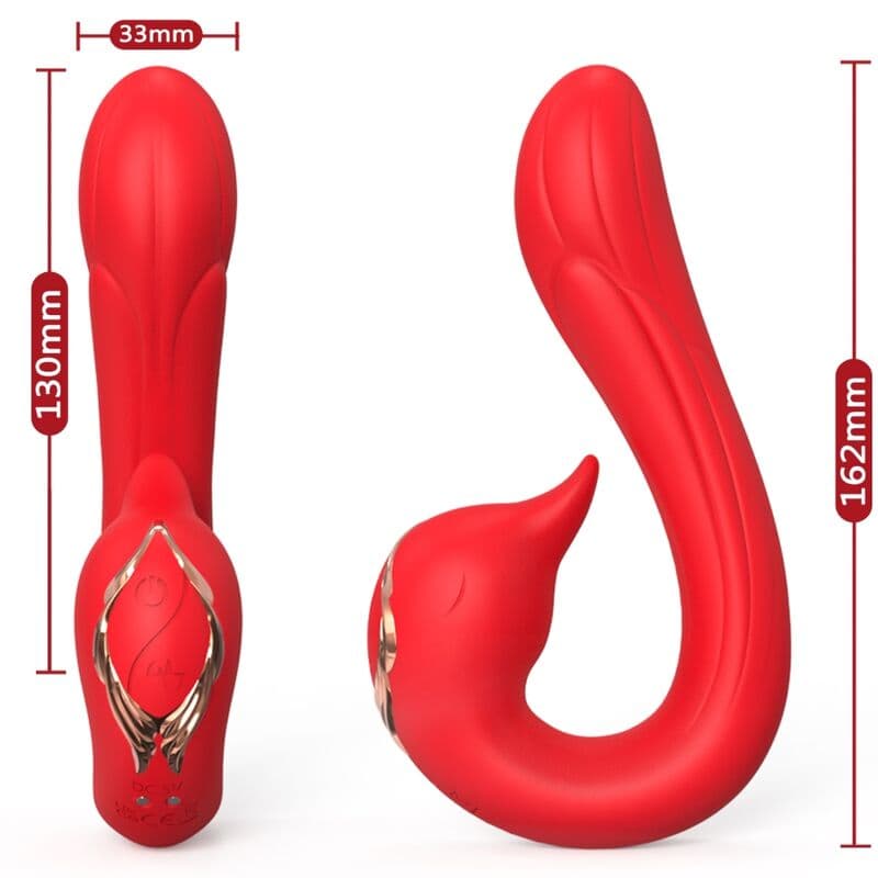 ARMONY - DELFIN VIBRATOR MULTIPOSITION & HEAT EFFECT RED thumb 2