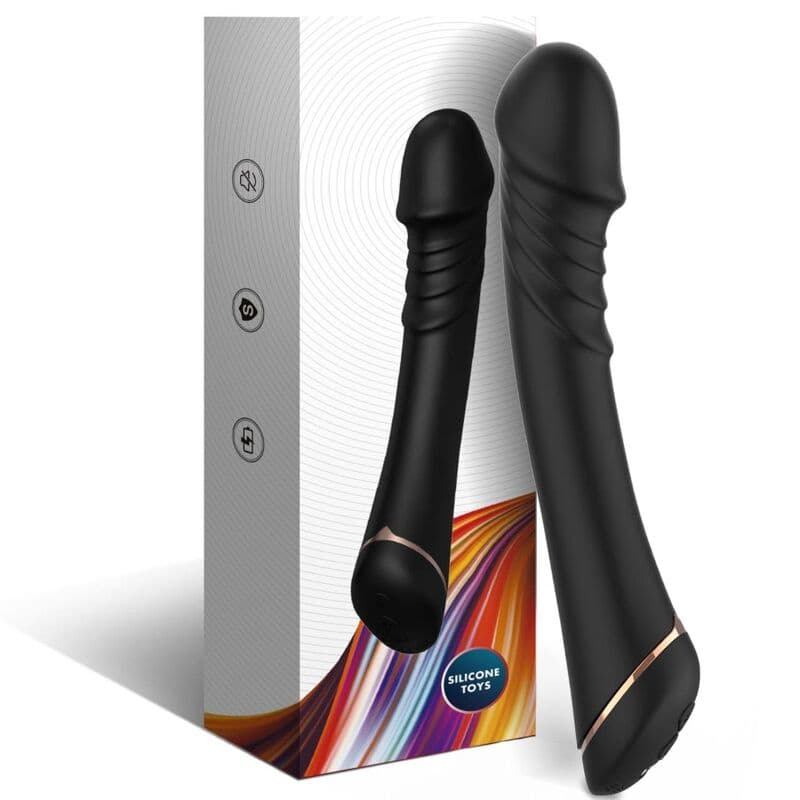 ARMONY - DILDO VIBRATOR SILICONE BLACK thumb 4