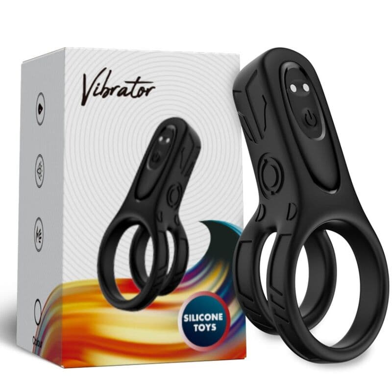 ARMONY - DOUBLE RING VIBRATOR BLACK thumb 4