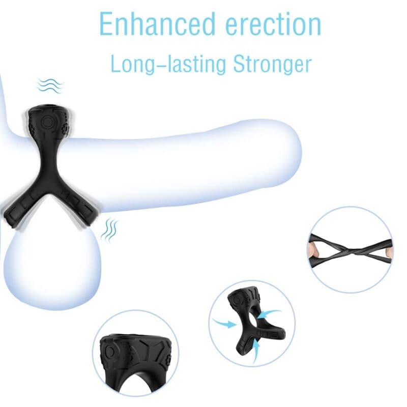 ARMONY - RING VIBRATOR & MULTIPOSITION BLACK thumb 2