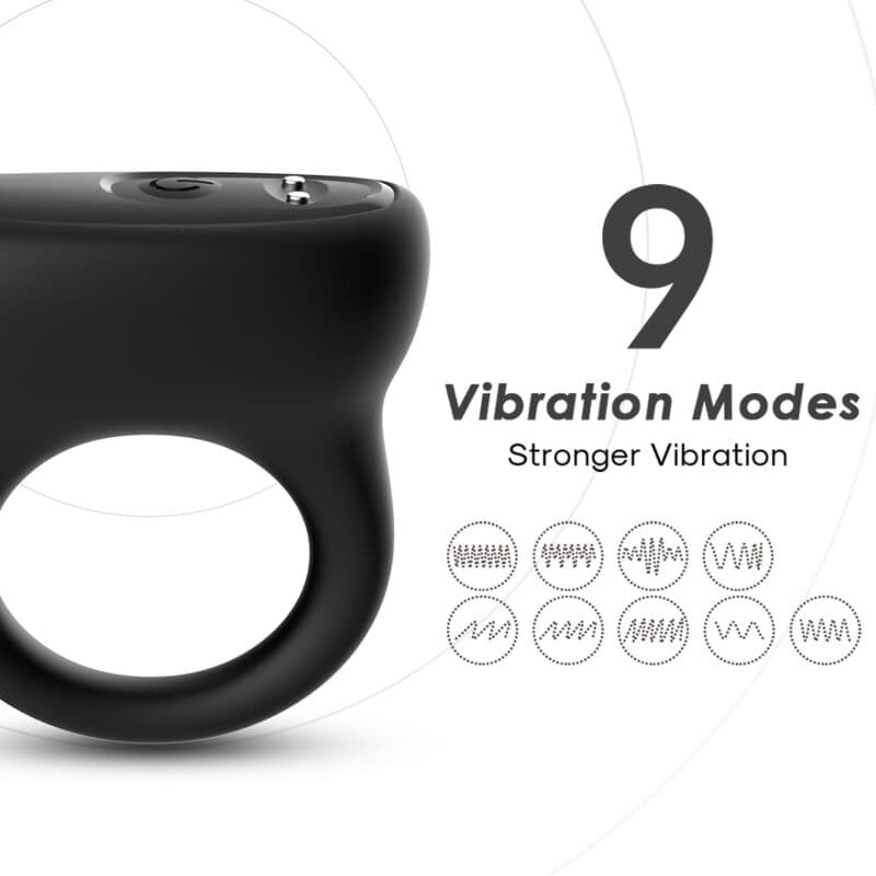 ARMONY - RING VIBRATOR BLACK thumb 4