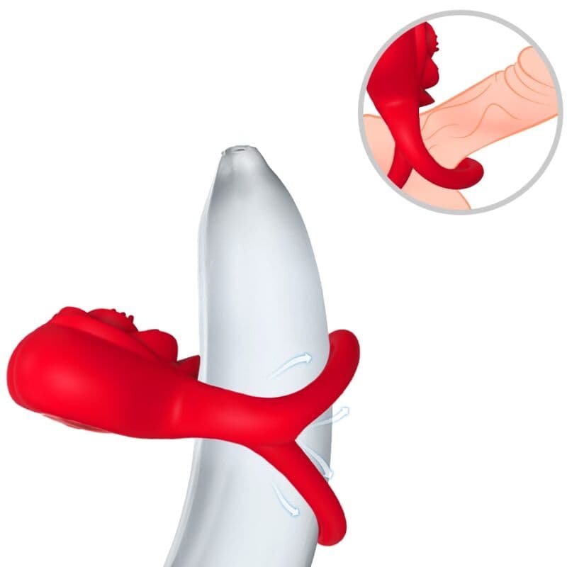 ARMONY - RING VIBRATOR HEART RED thumb 2