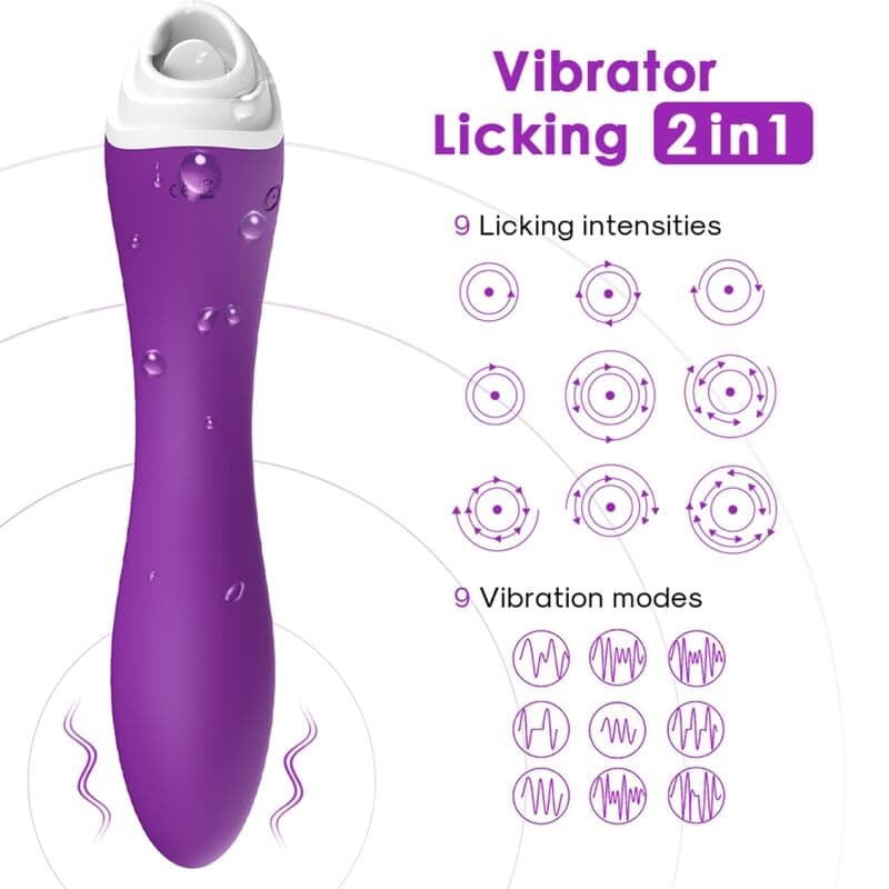 ARMONY - FAIRYLAND LICKING VIBRATING CLIT & VIBRATOR PURPLE thumb 2